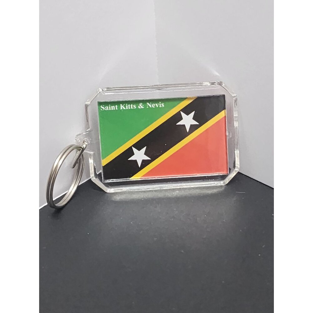 Saint Kitts and Nevis Flag Keyring Keychain Souvenir
